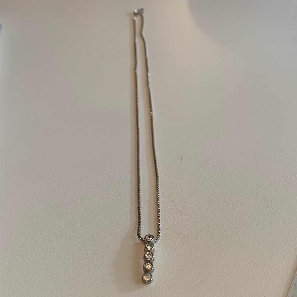 Circle drop necklace